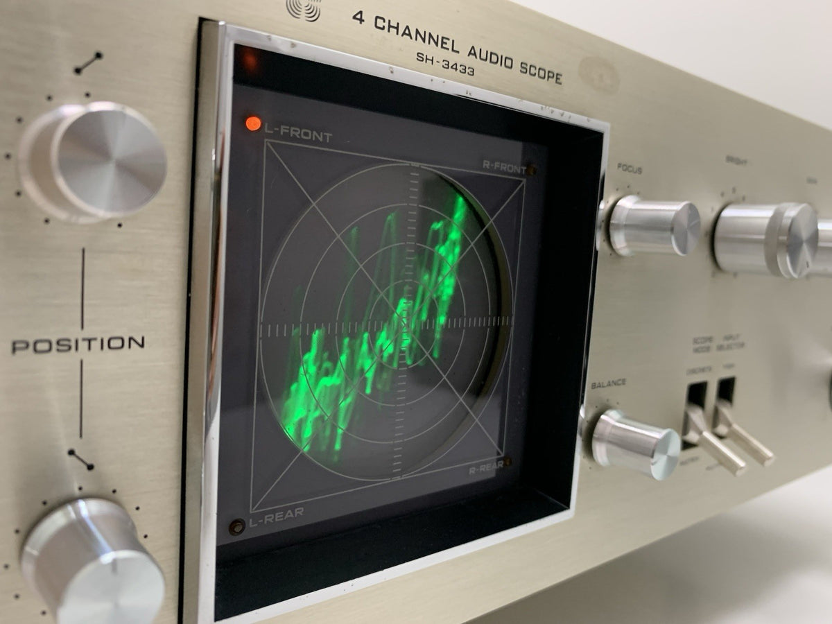 TECHNICS SH-3433 Audio Scope 4 Channel RARE Hi Fi Vintage 1973 WORK Good Look