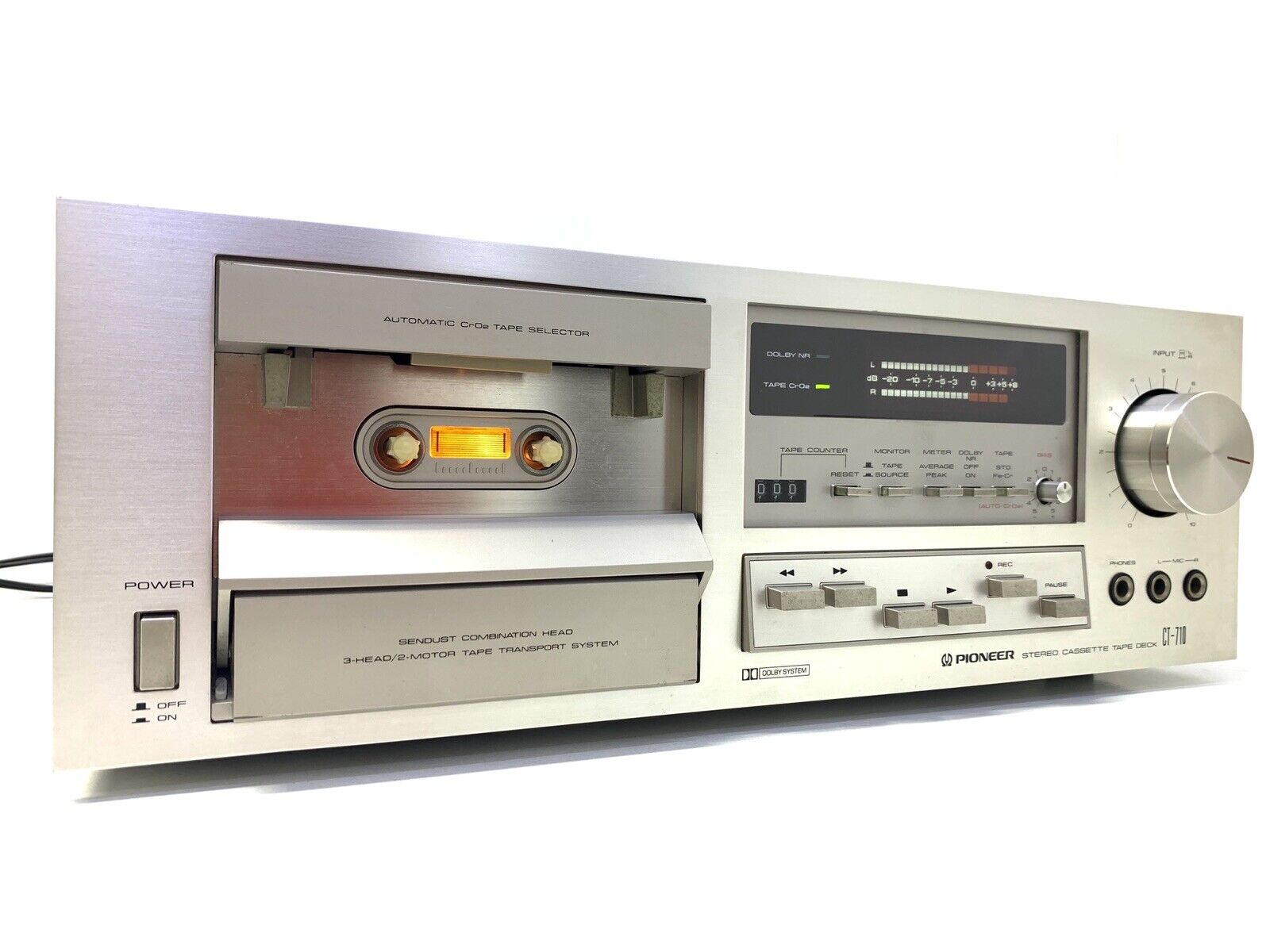 PIONEER CT-710 / CT-F800 2 Motor 3 Head Cassette Vintage 1979 Work 220V Like New