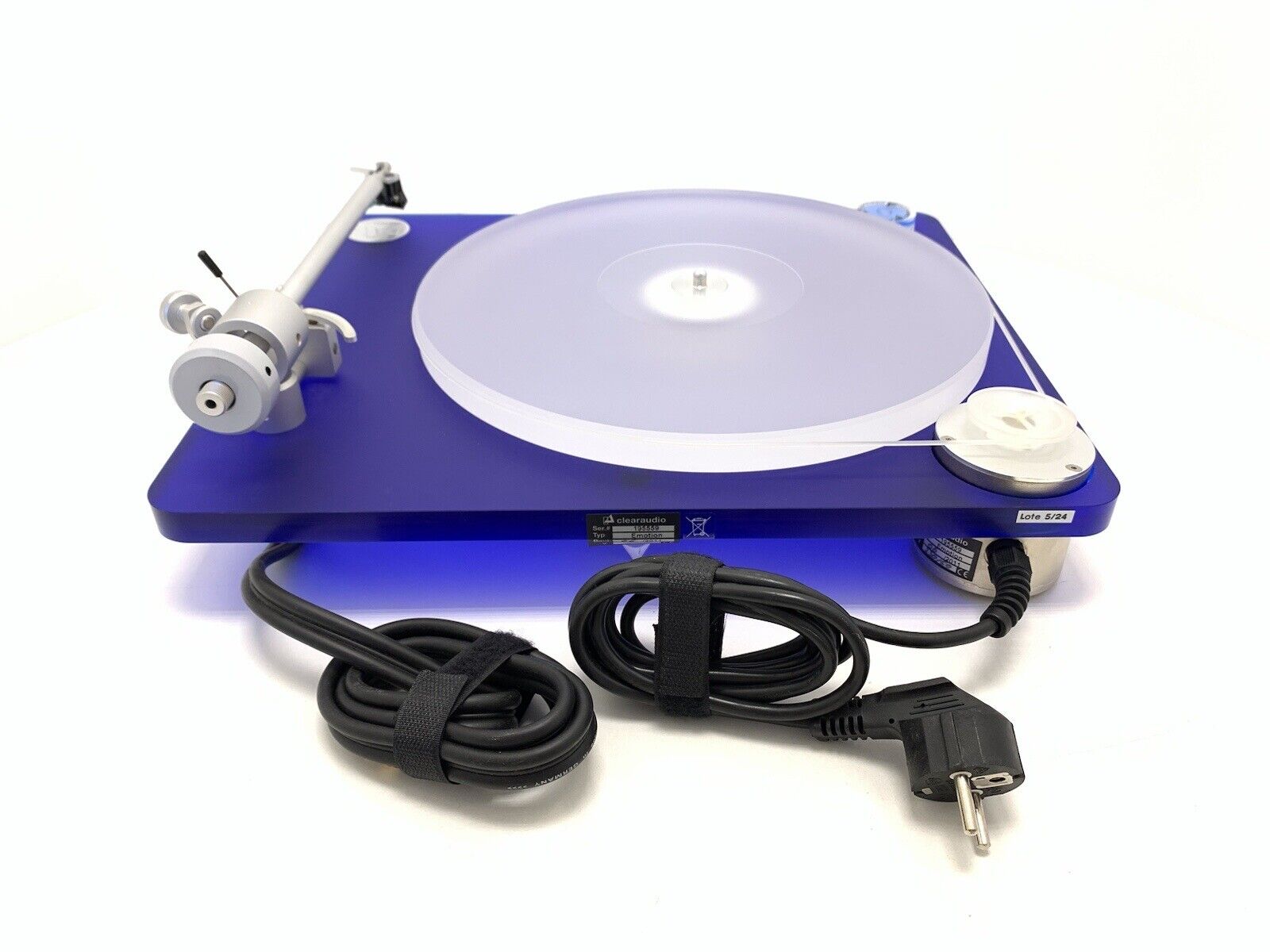 CLEARAUDIO Concept Emotion Blue Turntable with SHURE M75MB Type2 WORK Good Look