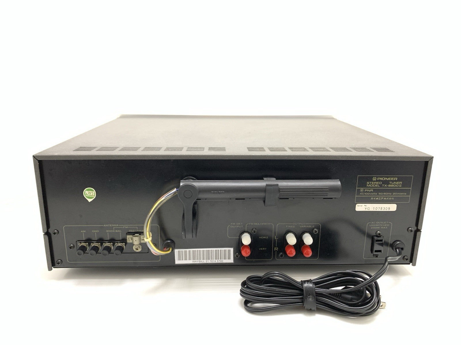 PIONEER TX 8800 II AM/FM Stereo Analogue Tuner Vintage 1979 WORK Good Look