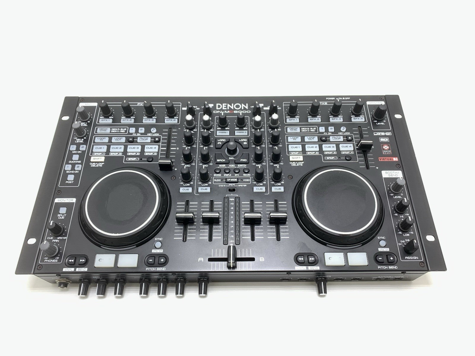DENON DN MC6000 Professional PRO MIXER  DJ MIDI Controller +Case WORK Good Look
