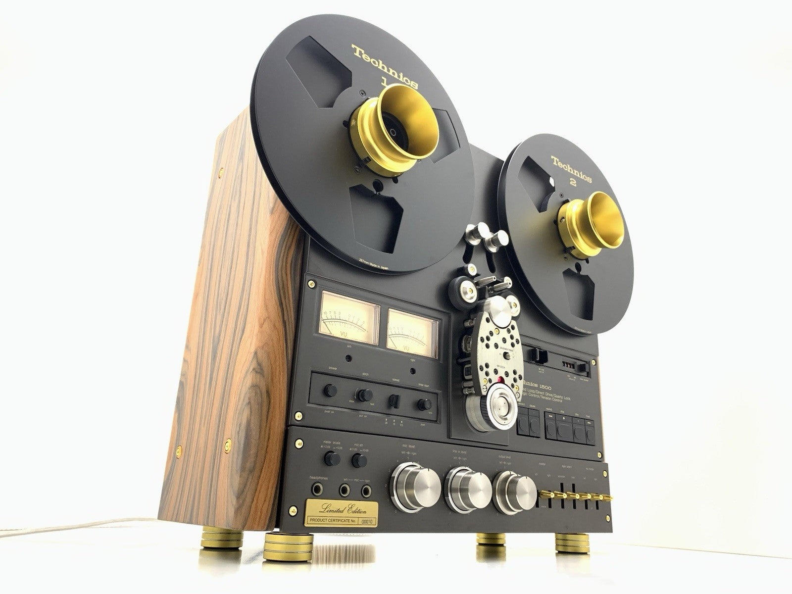 TECHNICS RS 1500U Limited Edition 24K Gold Rosewood Reel to Reel Exclusive TAPE