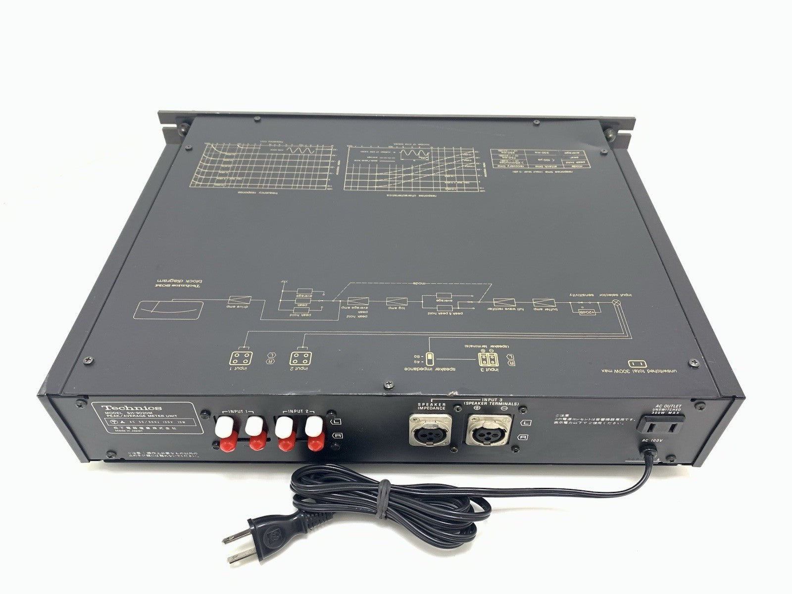 TECHNICS SH 9020 Professional XLR Peak Average Meter Unit Vintage 1977 Good Look