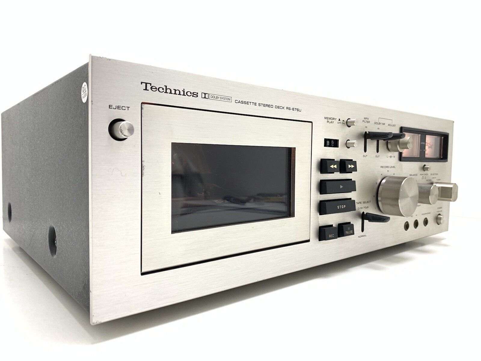 TECHNICS RS-676U Stereo Cassette Tape Deck 2 Head Vintage 1974 Working Good Look