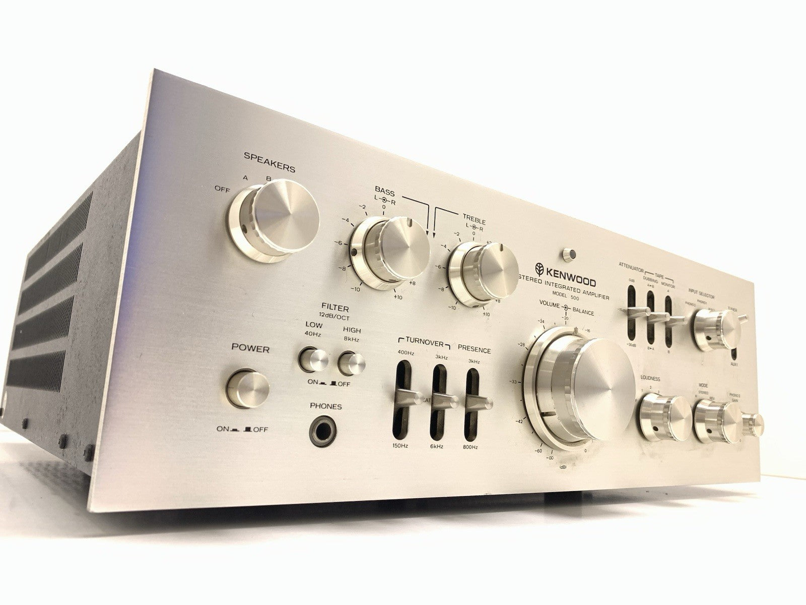 KENWOOD Model 500 SUPREME Integrated Amplifier 2X 100WRMS Vintage 1975 Good Look