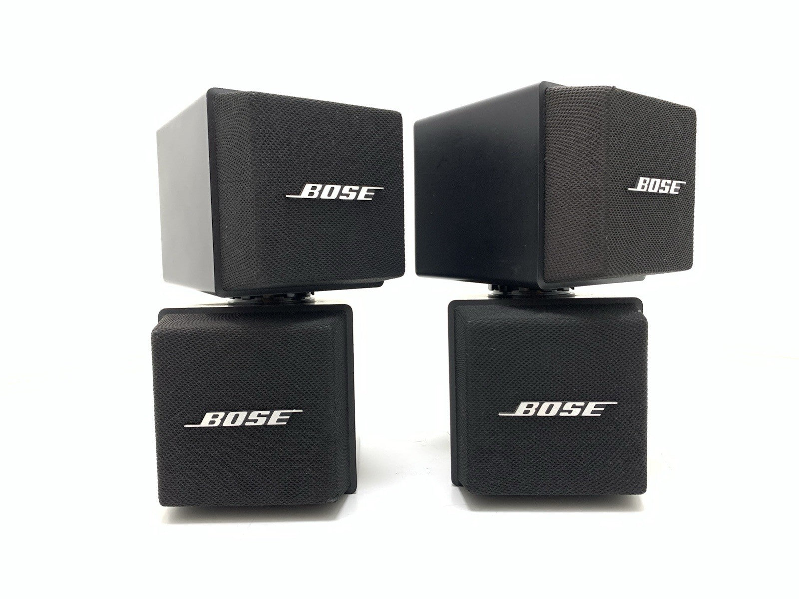 RARE BOSE 501X Direct Reflecting Double Cube Speakers Pair Vintage WORK GoodLOOK