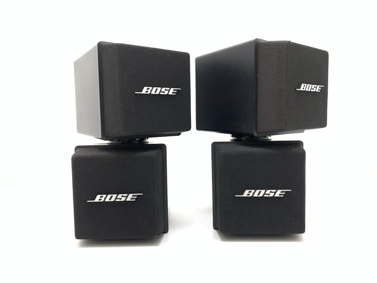 RARE BOSE 501X Direct Reflecting Double Cube Speakers Pair Vintage WORK GoodLOOK