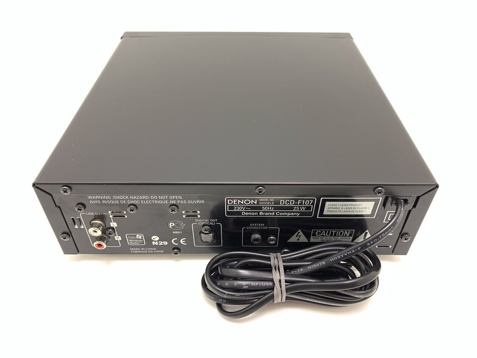DENON DCD F107 CD Digital Compact Disc Player 20 Bits Vintage Work Good Look