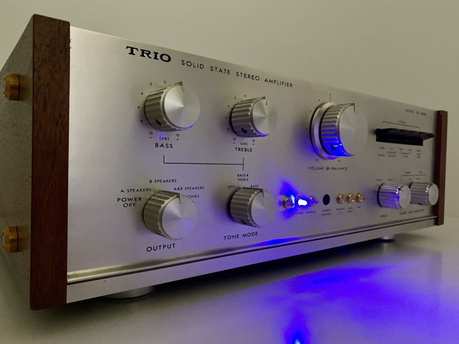 TRIO KENWOOD KA 6000 Legendary  Amplifier 45+45W RMS Vintage 1968 WORK Good Look