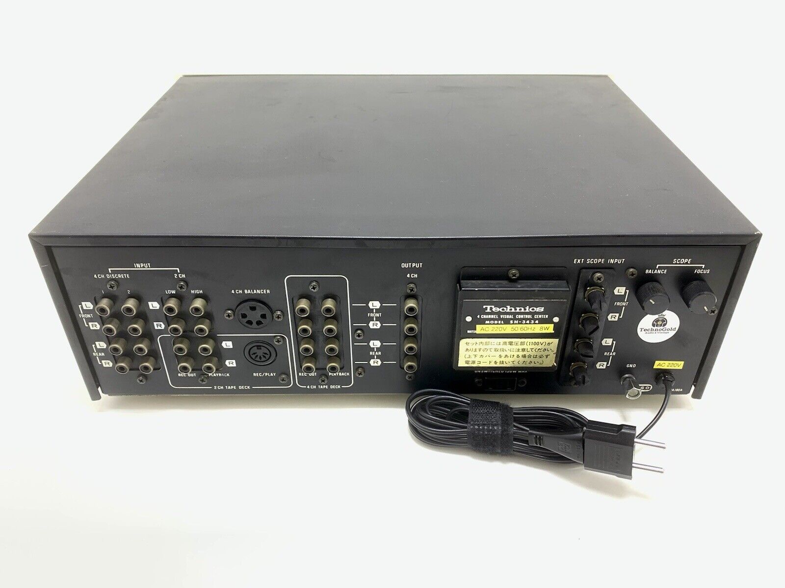 TECHNICS SH-3434 Audio Scope 4 Channel RARE Hi Fi Vintage 1973 WORK Good Look