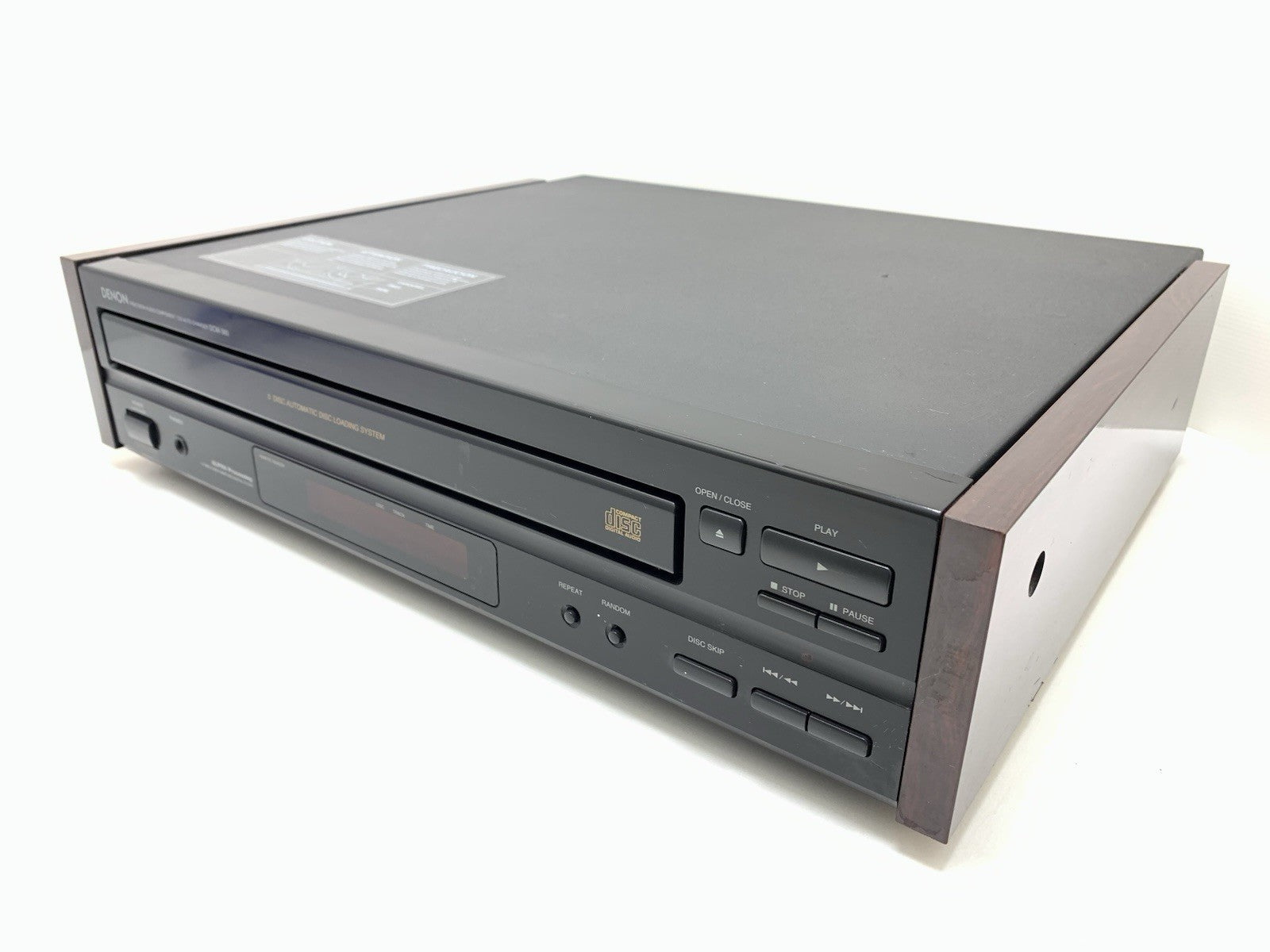 DENON DCM 360 Auto Changer Compact Disc Player 5 CD Vintage 1996 WORK Good Look