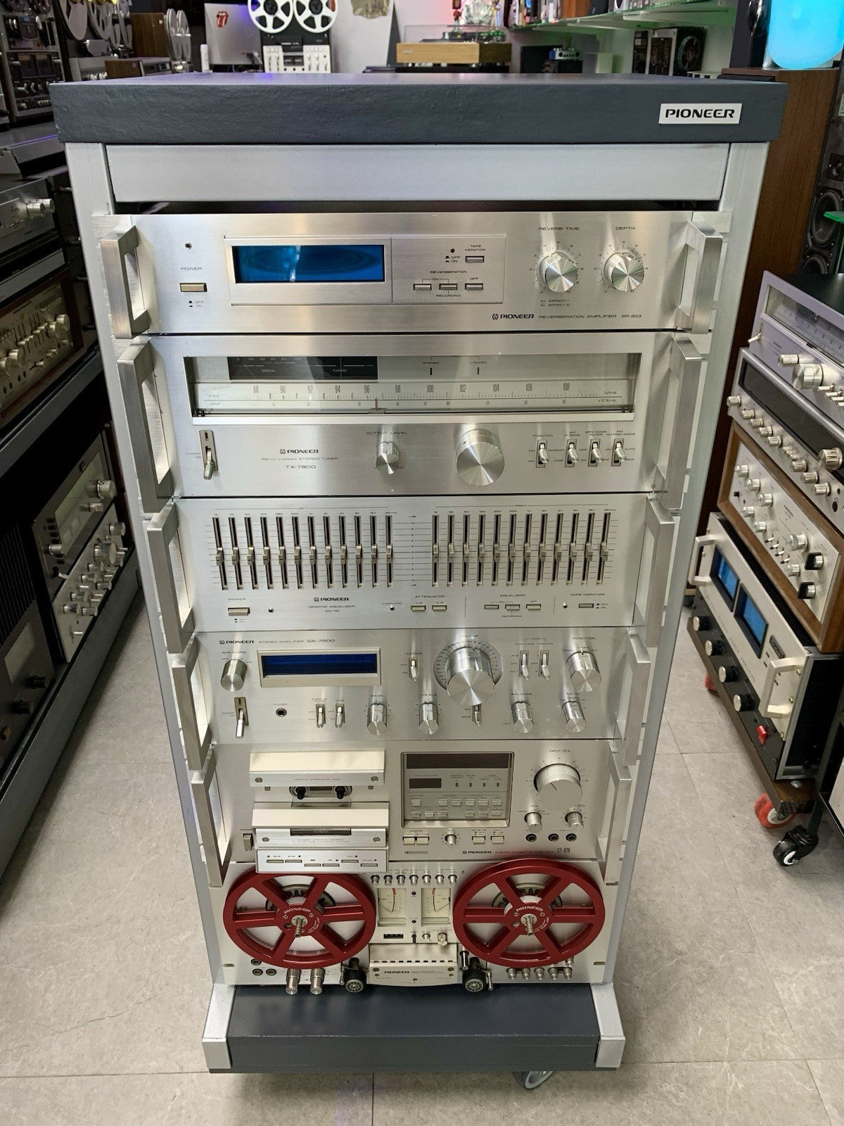 PIONEER Hi End System Rack JA-R2S SR 303 TX 7800 SG 9800 SA 7800