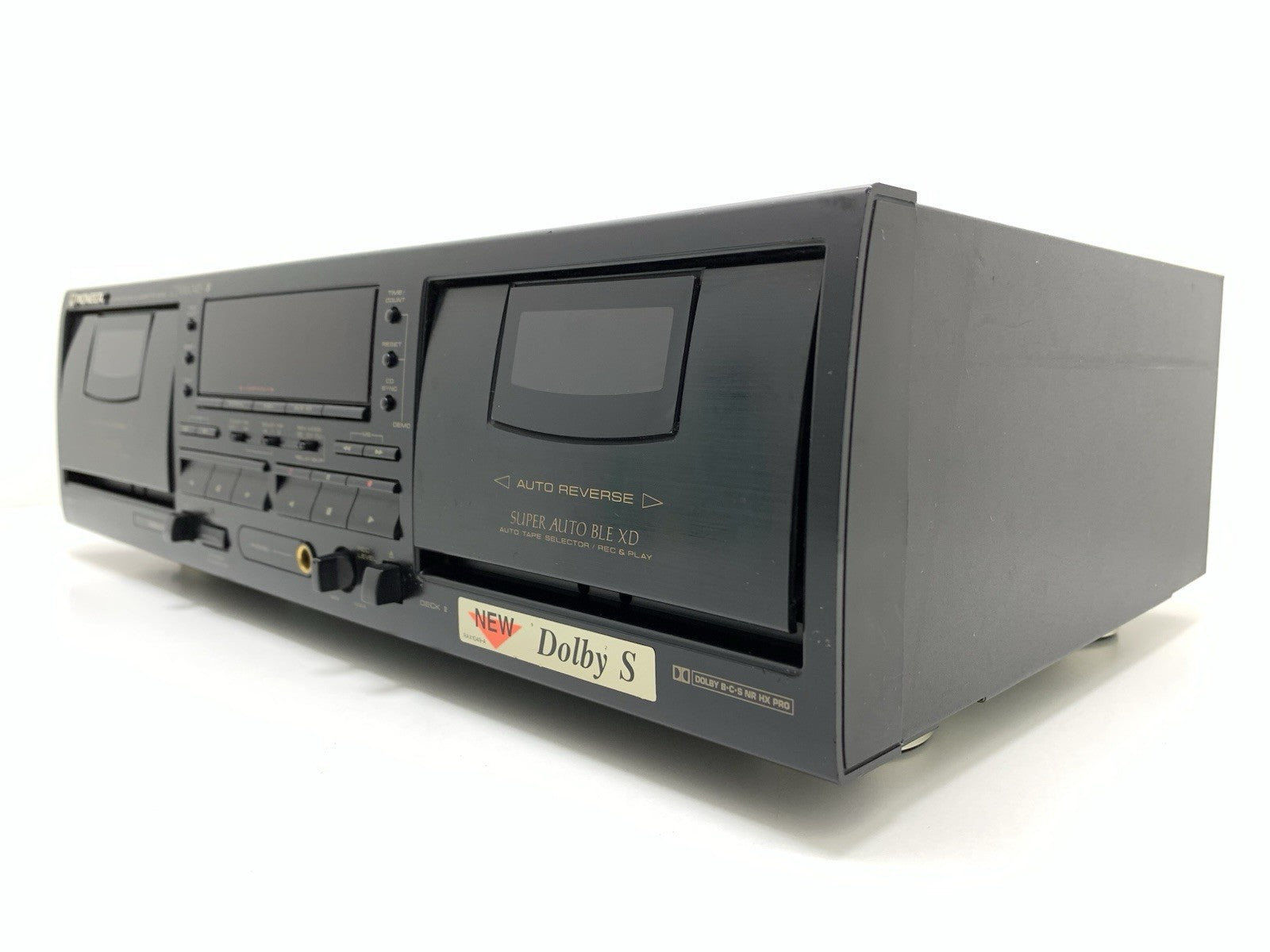 PIONEER CT W604RS Stereo DOBLE Cassette Tape Deck AUTO Reverse WORKING Good Look