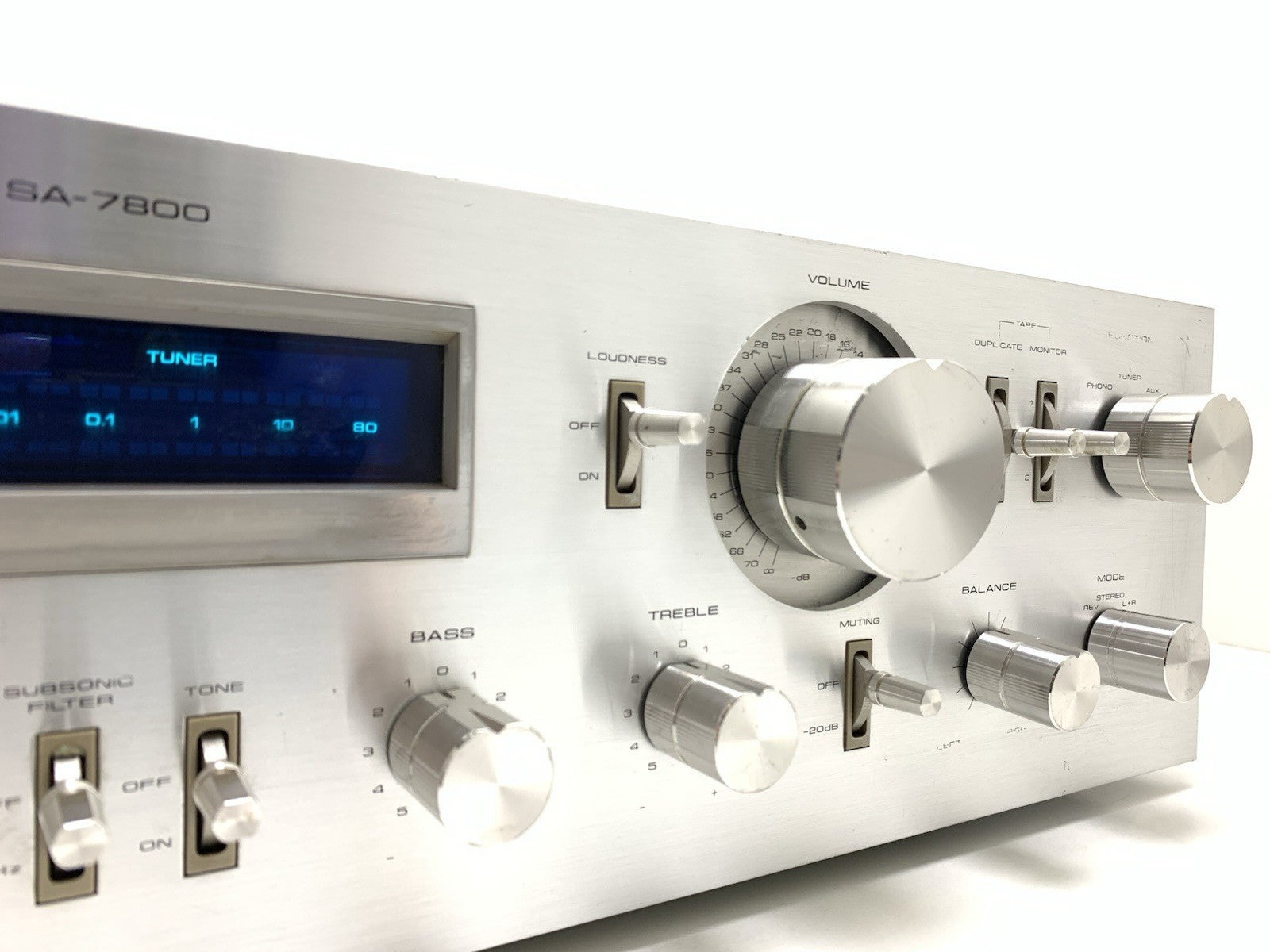PIONEER SA-7800 Stereo Amplifier 65+65W RMS Vintage 1979 Blue LINE Work GoodLook