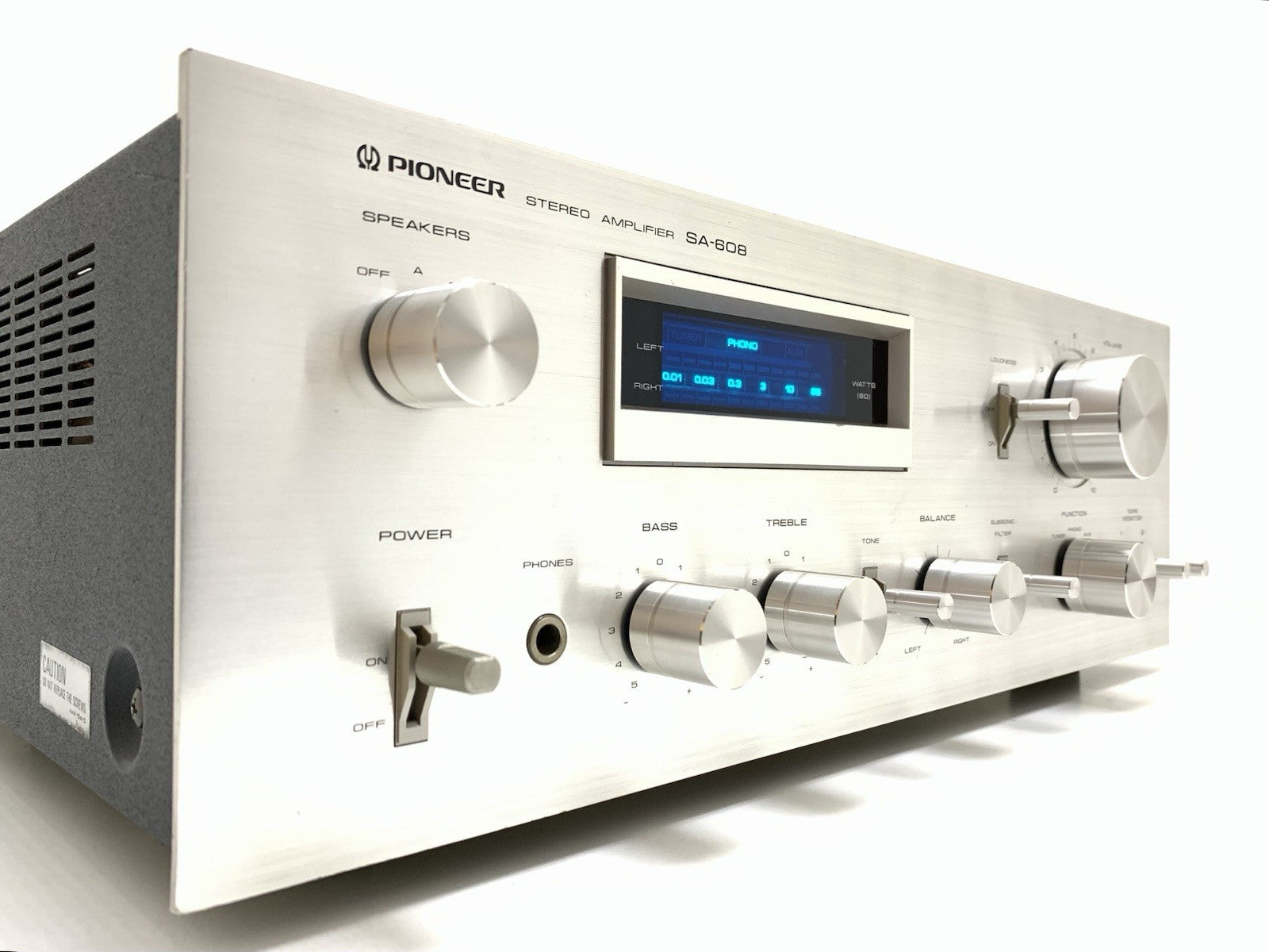 PIONEER SA 608 Stereo HiFi Amplifier 45+45 Watts RMS Vintage 1979 WORK GOOD LOOK