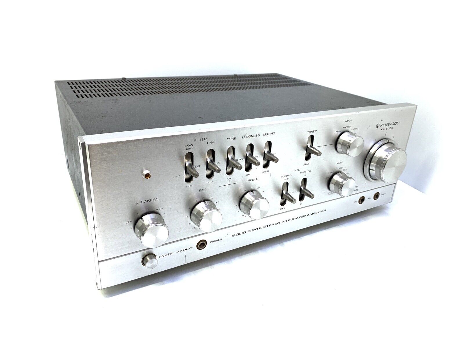 KENWOOD KA-6006 Integrated Stereo Amplifier 96 Watts RMS Vintage 1974 Good Look