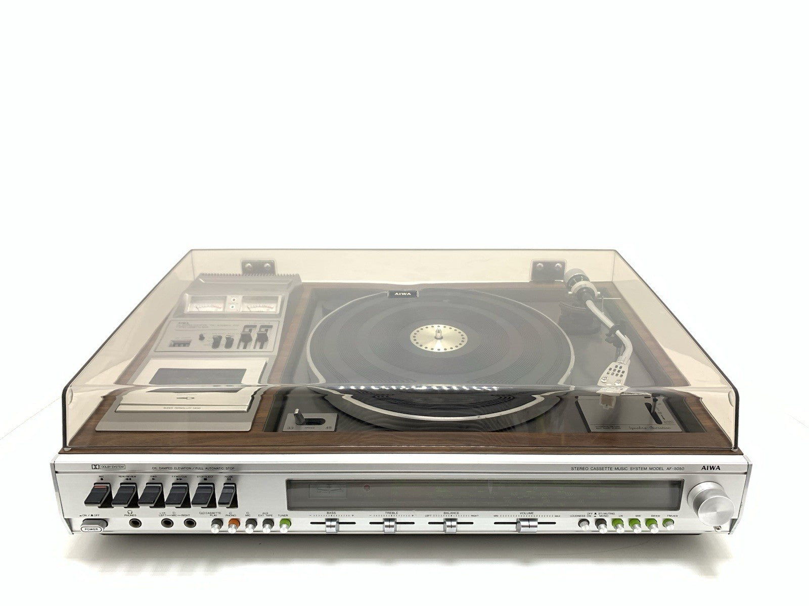 AIWA AF-5050 Turntable Cassette Radio Music Centre Japan Vintage 1977 Hi-Fi Good
