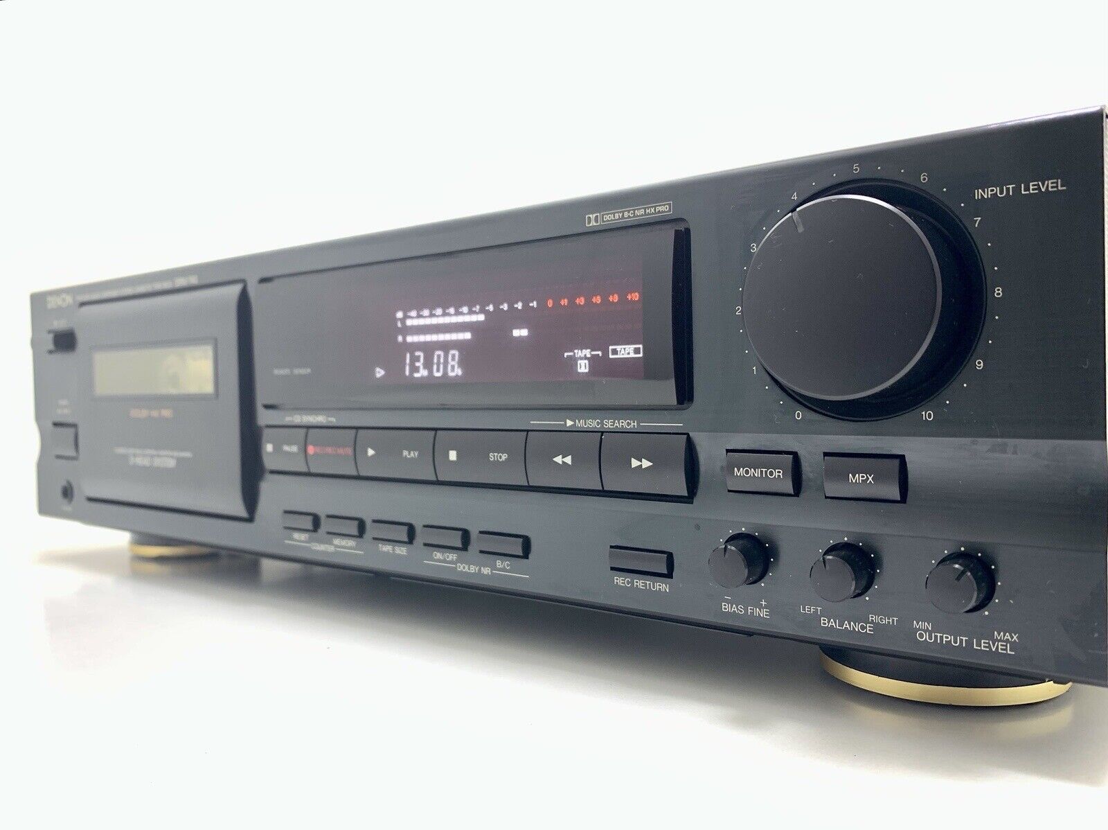 DENON DRM-740 Stereo Cassette Tape Deck 3 Head Vintage 1995 HiEnd WORK Good Look