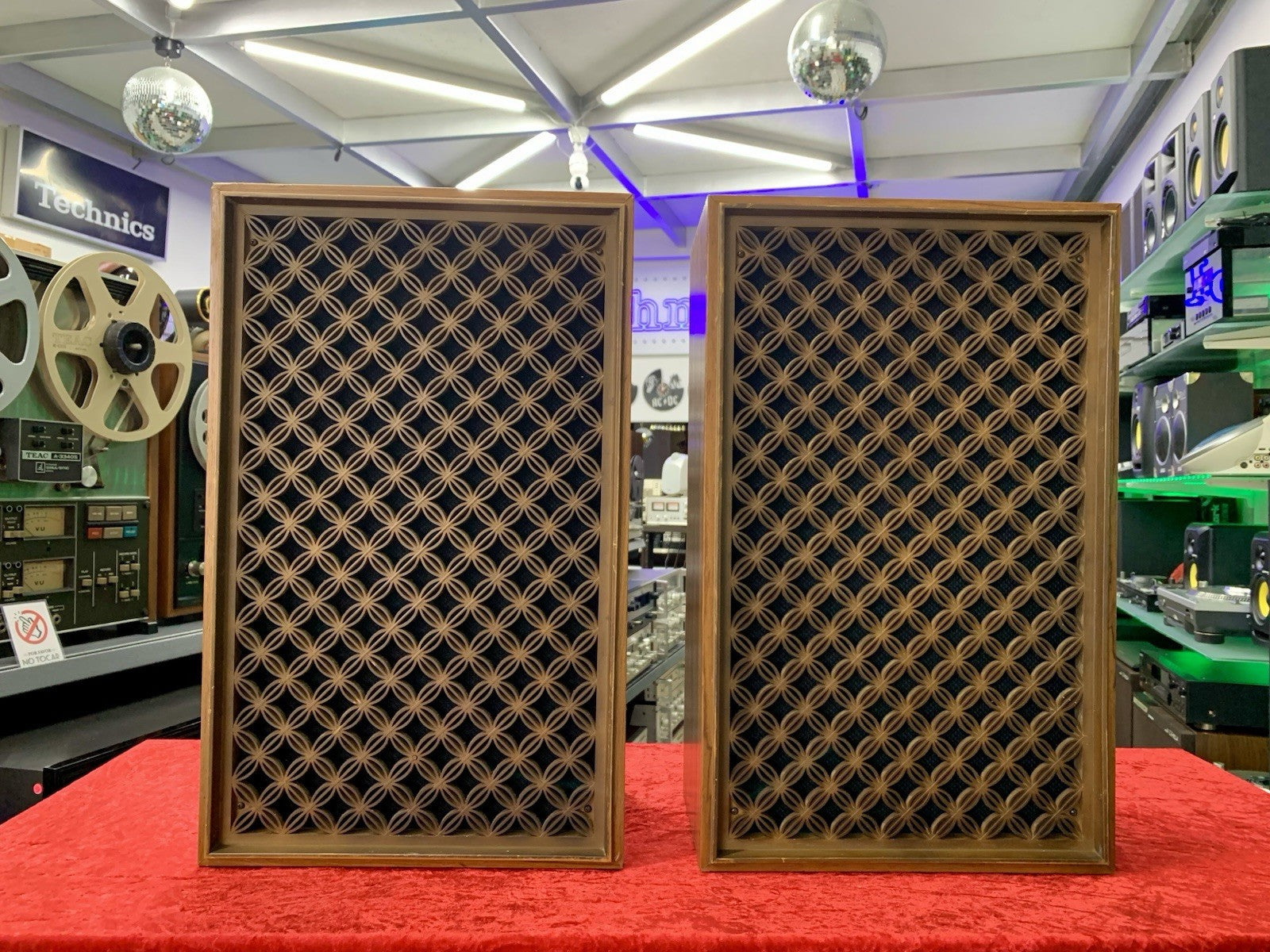 NATIONAL PANASONIC SB 123F Original Speakers 2 Way Vintage 1973 Work Good Look