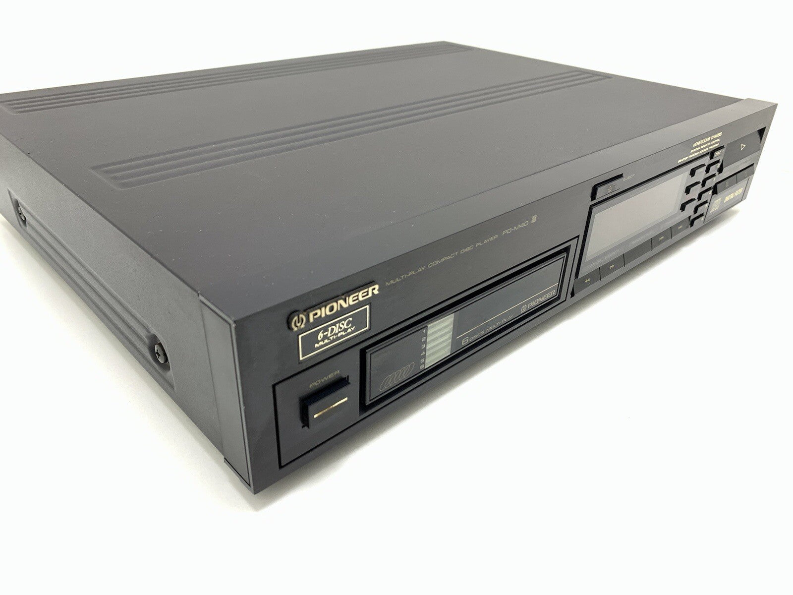 PIONEER Pd M40 CD Compact 6 Disc Multi Player Hi Fi Vintage 1987 Work Good Look