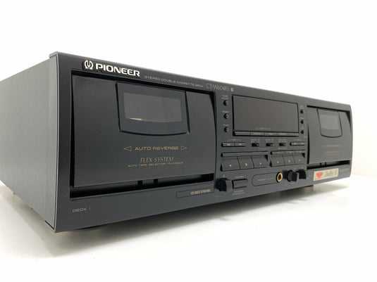 PIONEER CT W604RS Stereo DOBLE Cassette Tape Deck AUTO Reverse WORKING Good Look