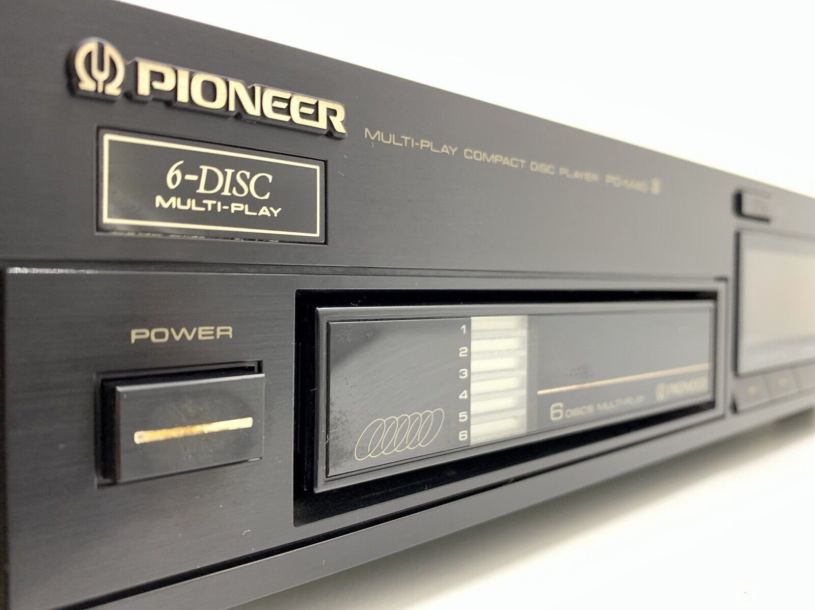 PIONEER PD M40 CD Compact 6 Disc Multi Player Hi Fi Vintage 1987 Work Good Look