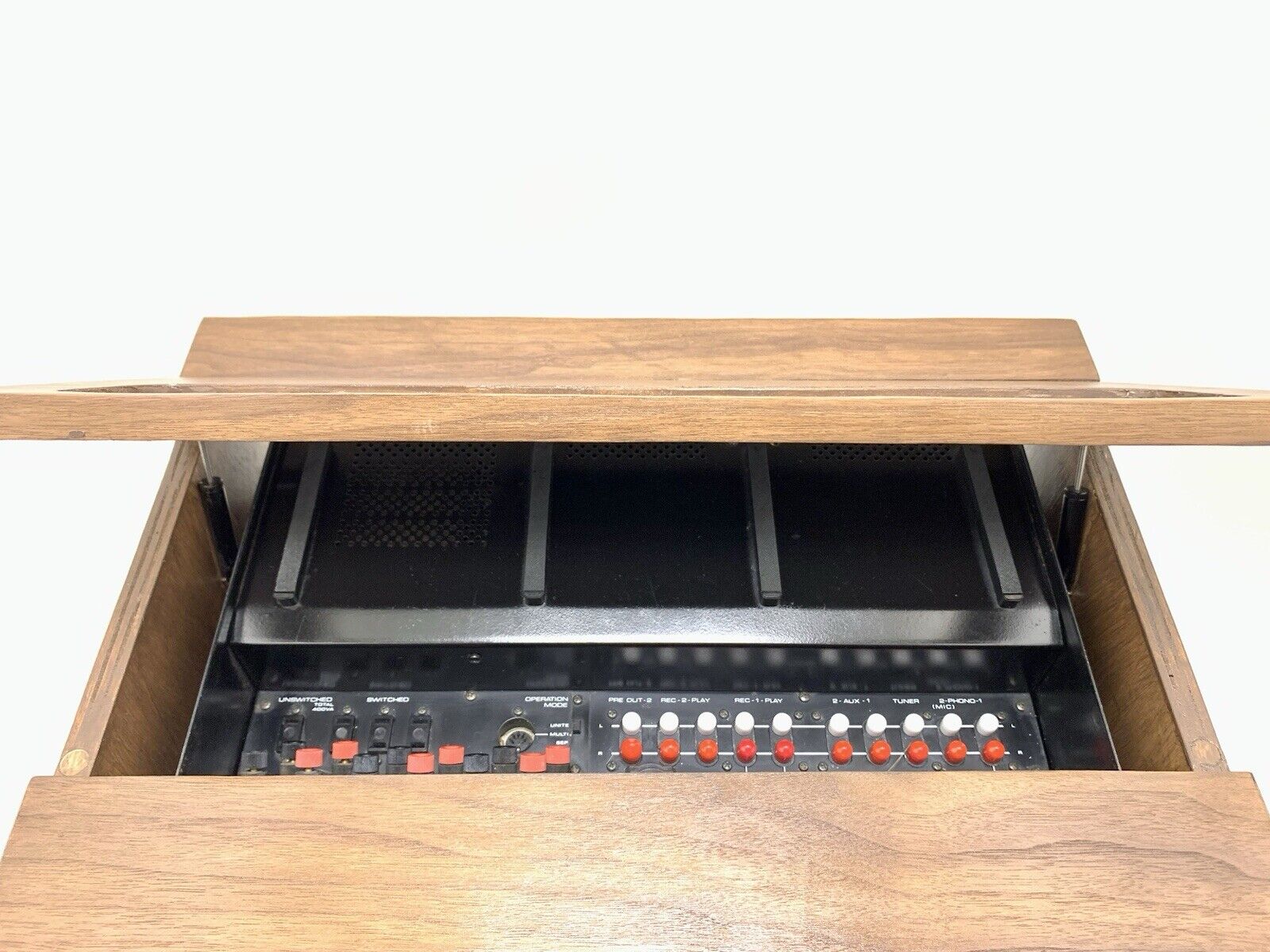 ONKYO INTEGRA 733 Stereo Amplifier 34+34WRMS with WOOD BOX Vintage 1971 WORK NEW