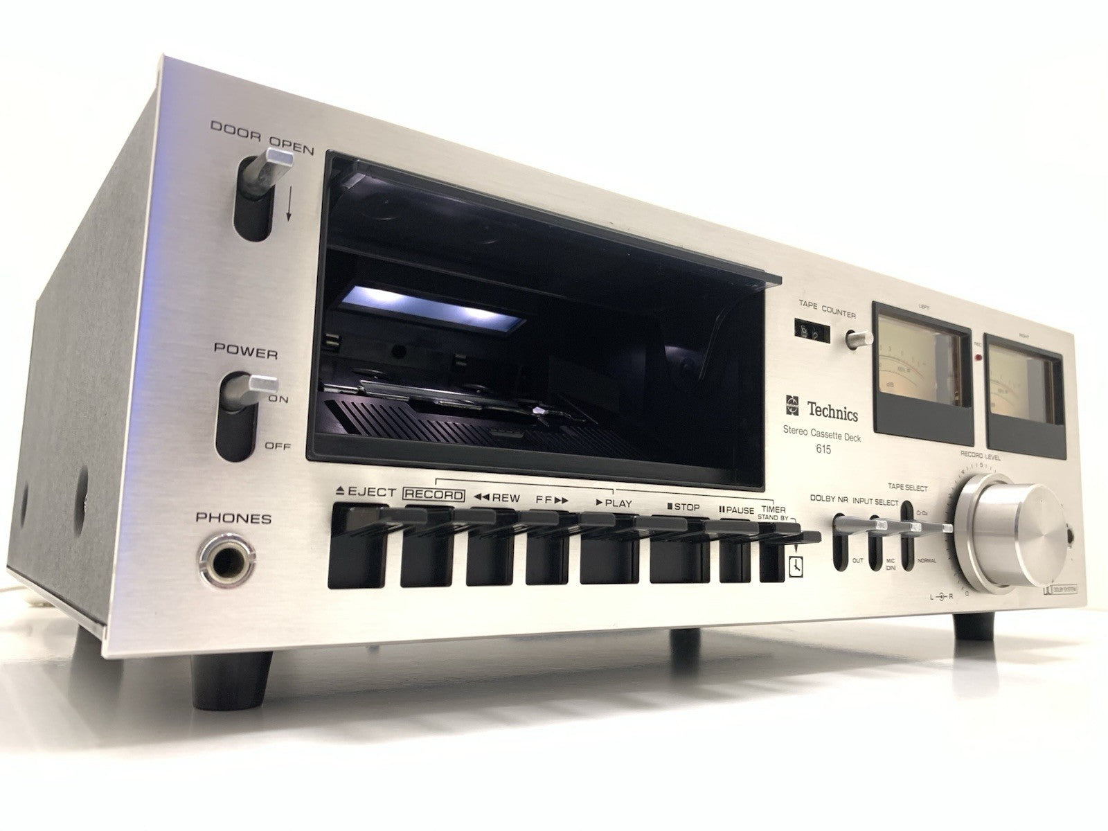TECHNICS RS 615 US Stereo Cassette Tape Deck 2 Head Vintage