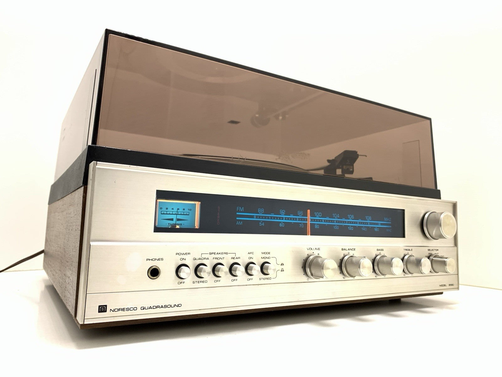 NORESCO QUADRASOUND System Model 8560 Receiver+Turntable DUAL 1225 WORK GoodLook