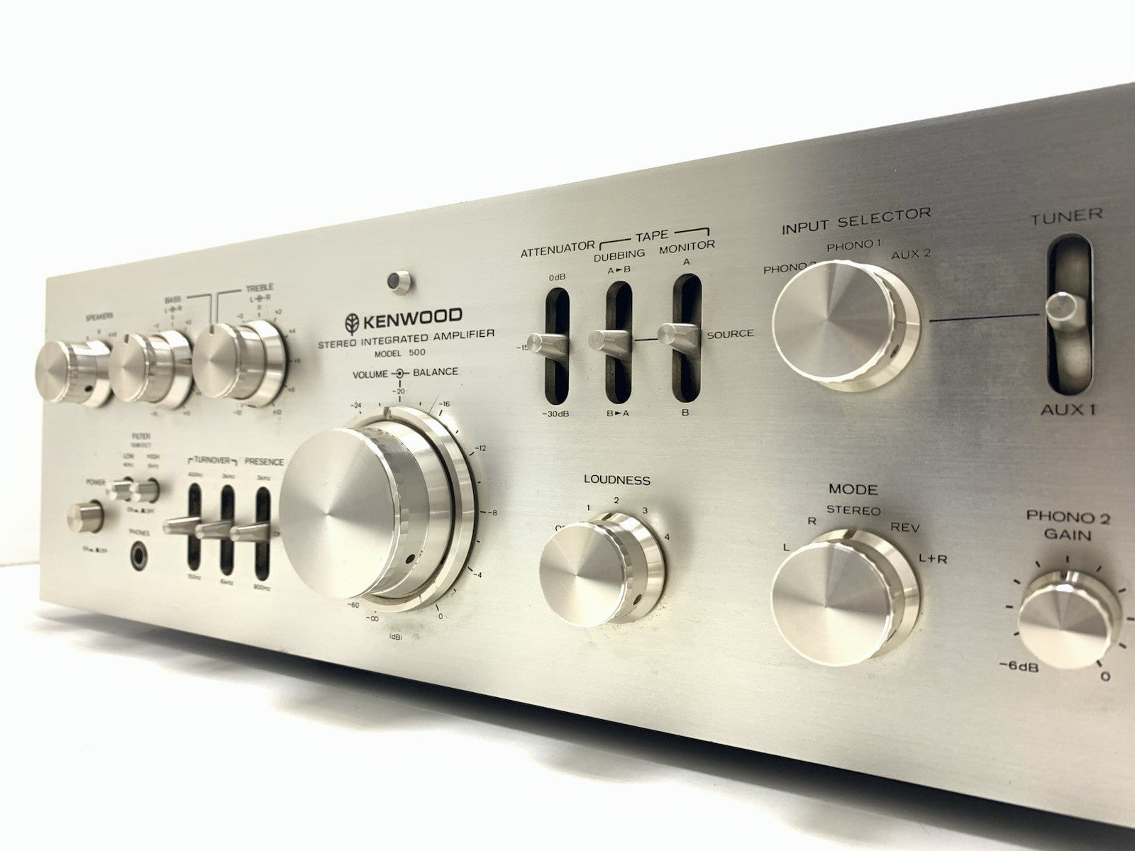 KENWOOD Model 500 SUPREME Integrated Amplifier 2X 100WRMS Vintage 1975 Good Look