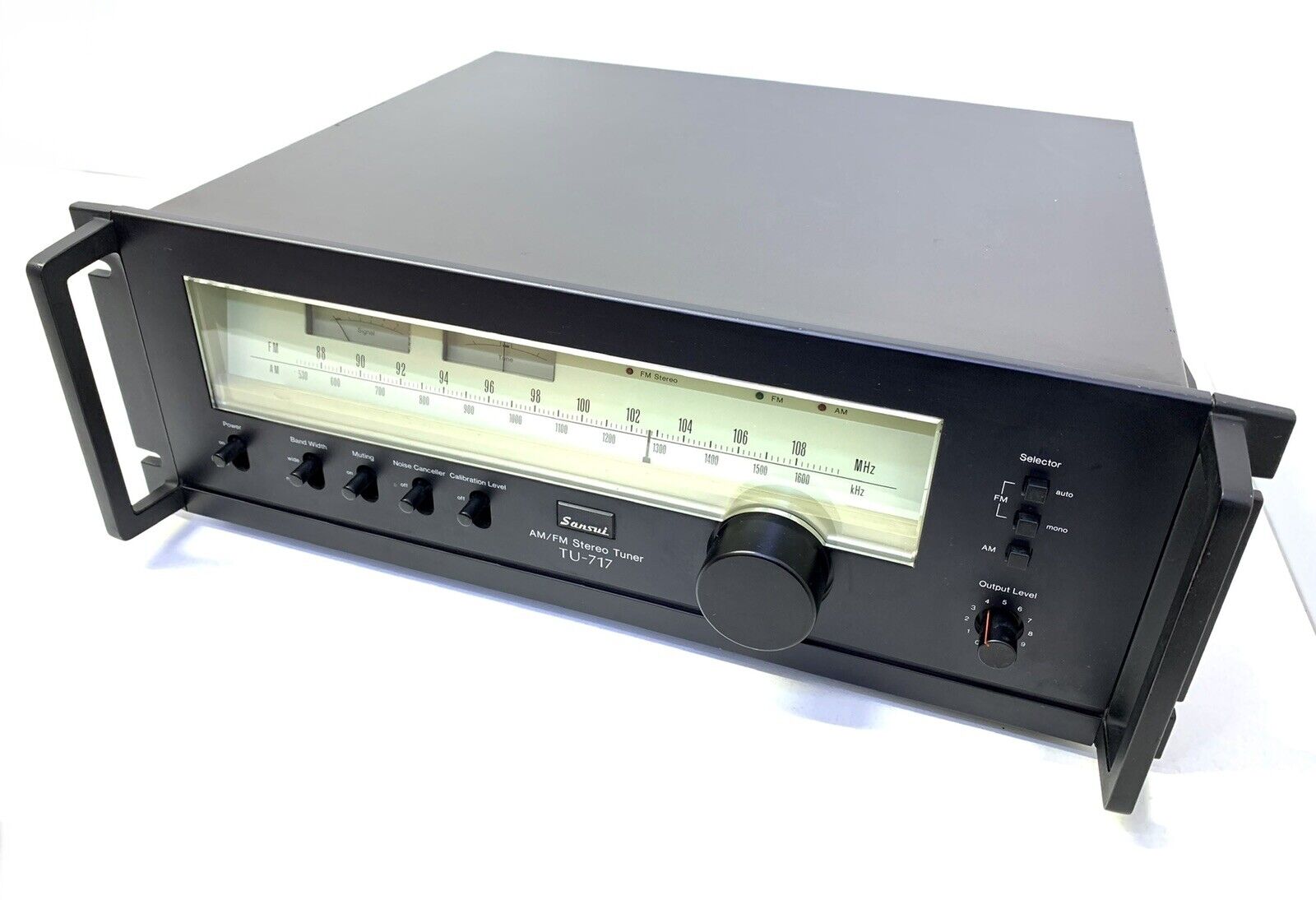 SANSUI TU-717 RACK AM/FM Stereo Tuner Vintage 1977 Hi End Working