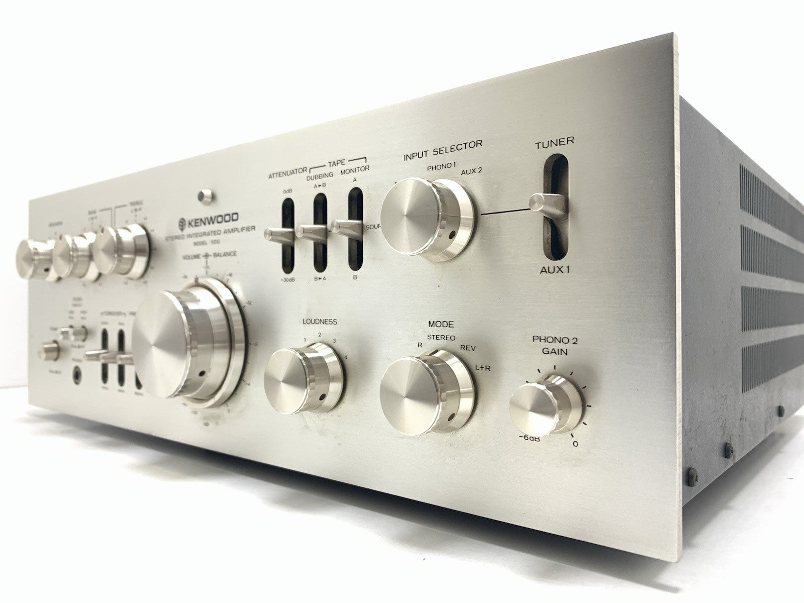 KENWOOD Model 500 SUPREME Integrated Amplifier 2X 100WRMS Vintage 1975 Good Look