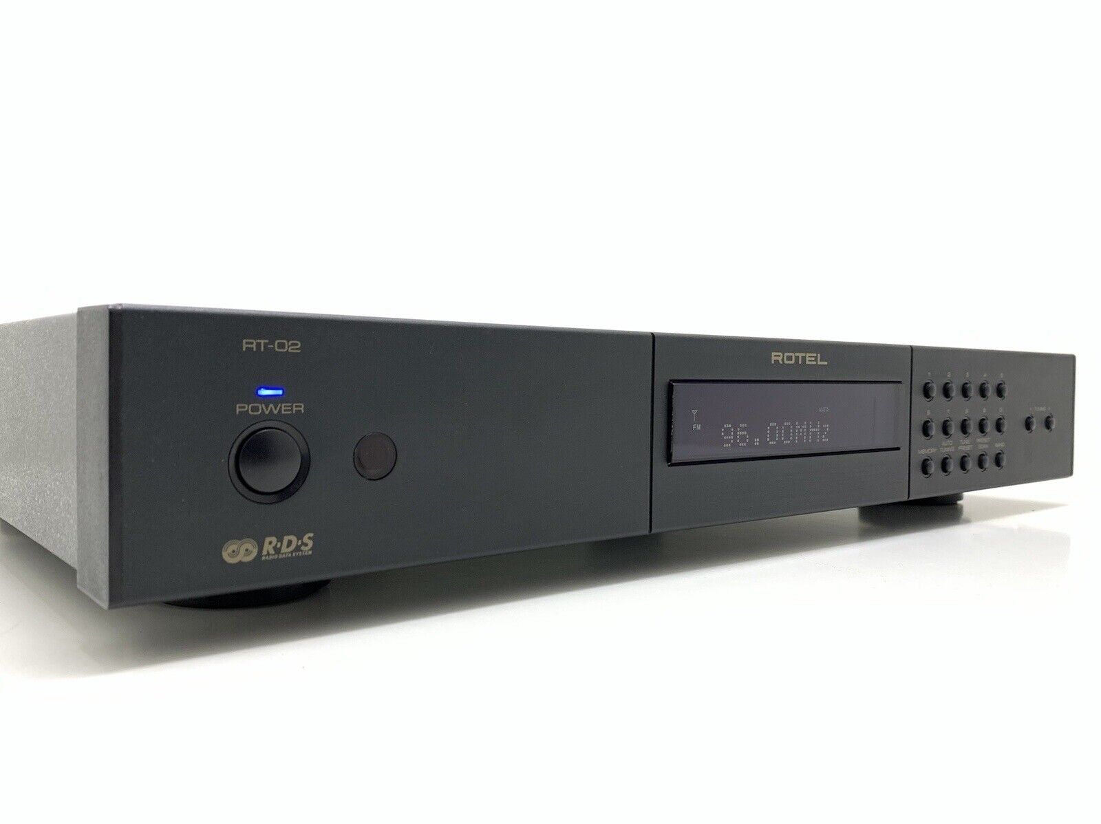 ROTEL RT 02 AM/FM Stereo Tuner Digital RDS Remote Hi End Vintage WORK Good Look