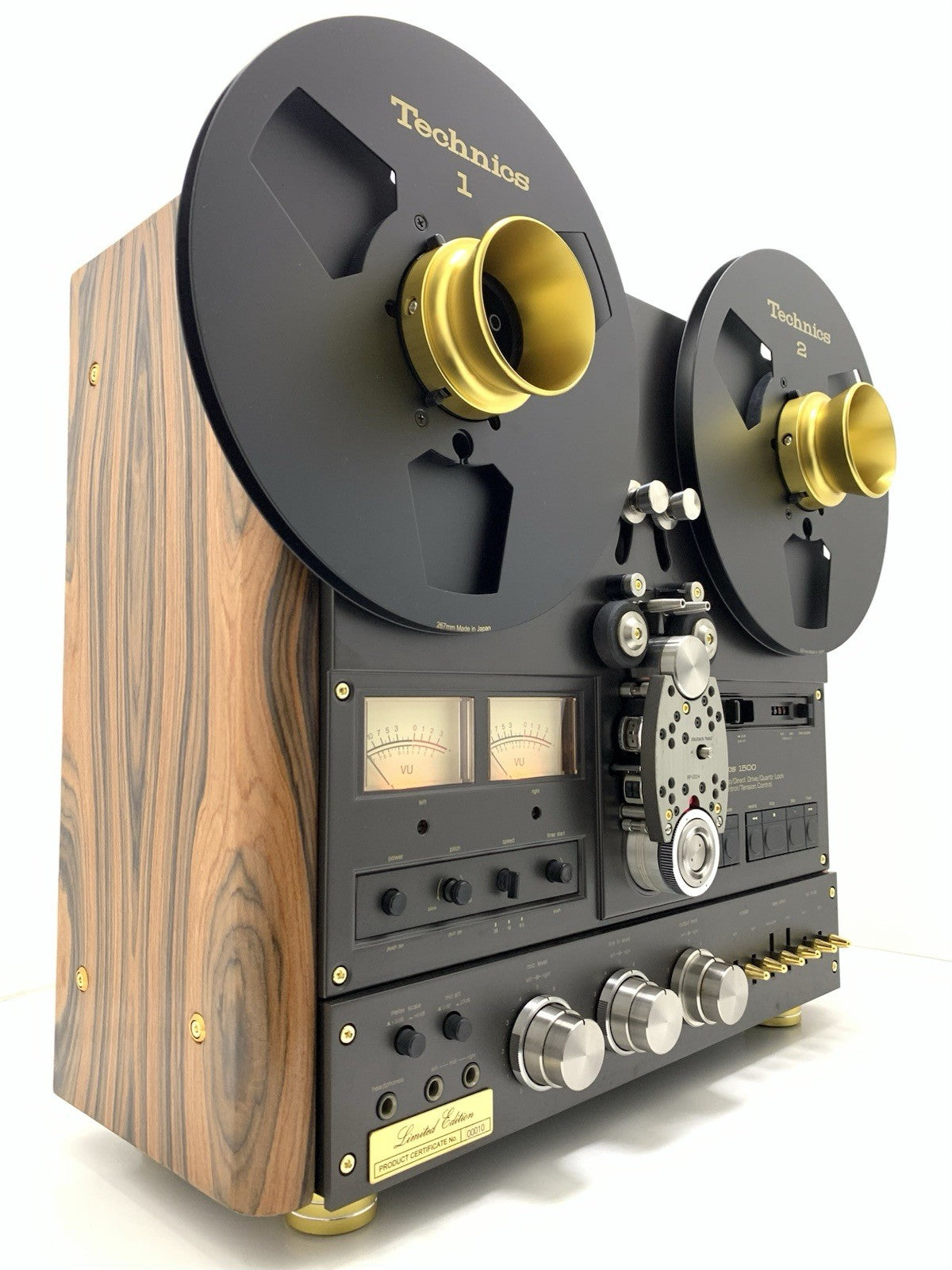 TECHNICS RS 1500U Limited Edition 24K Gold Rosewood Reel to Reel Exclusive TAPE