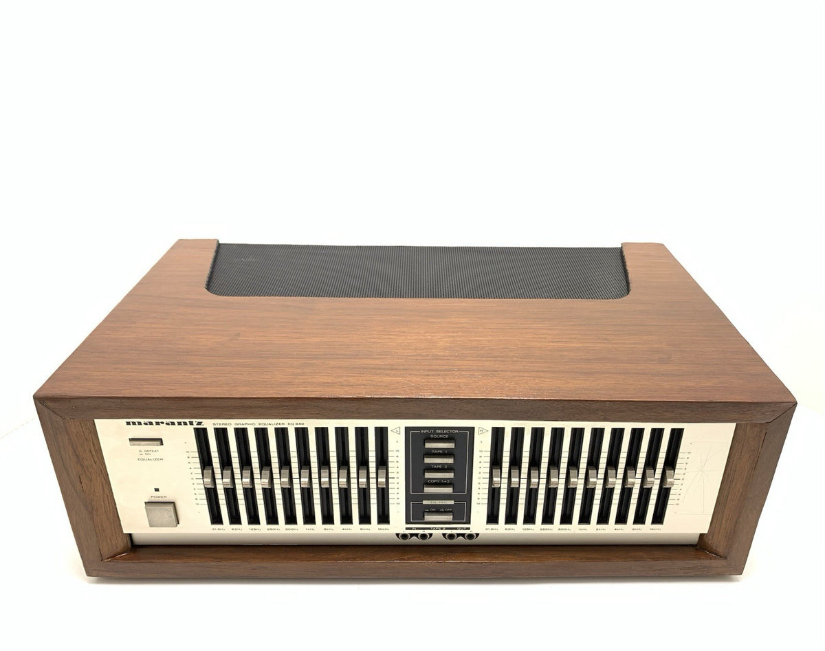 MARANTZ EQ 340 Stereo Graphic Equalizer New Wood Box Vintage 1983 WORK Good Look