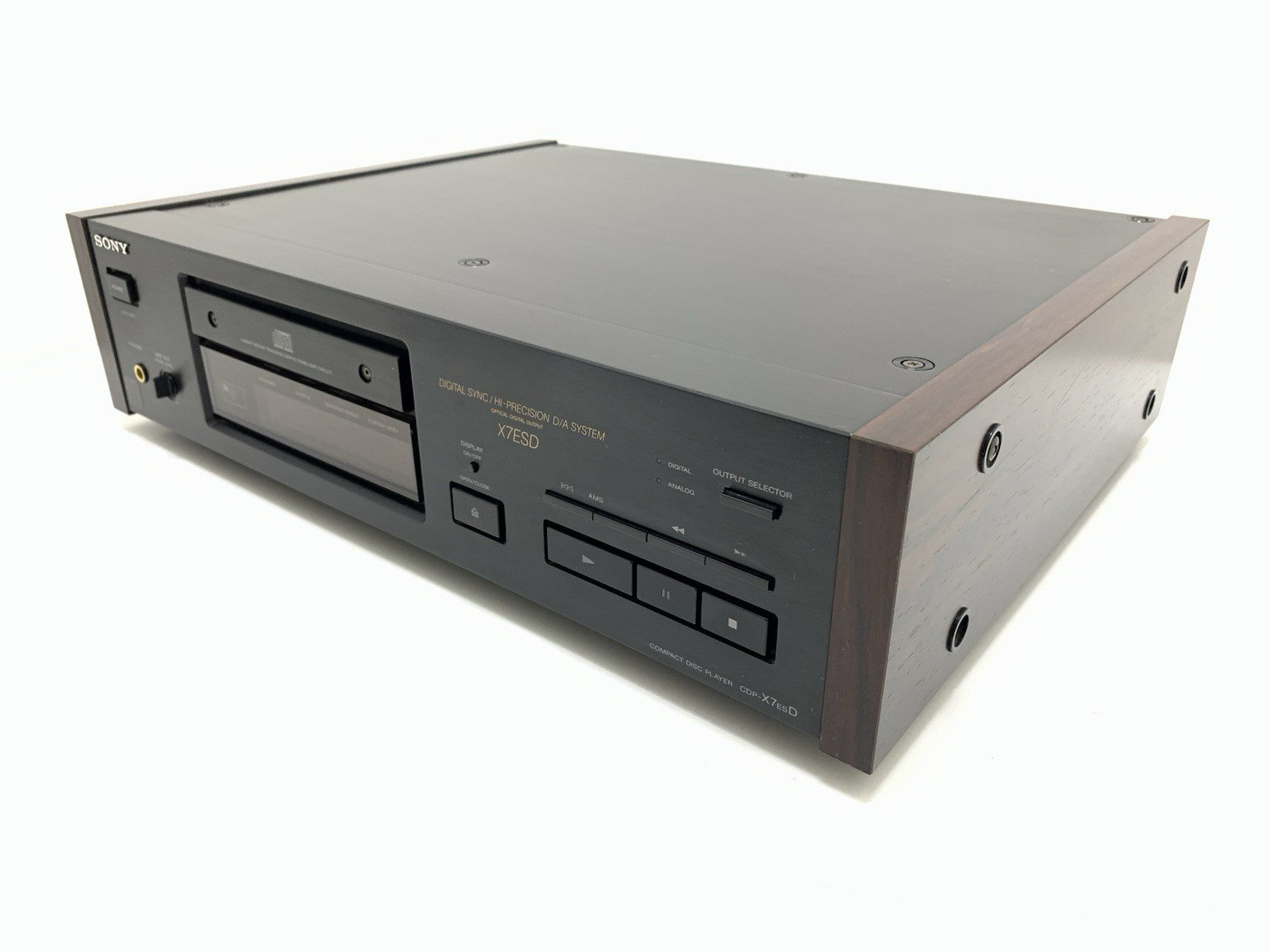 Sony CDP-X7ESD ES CD Player High End Dual PCM58P-S Remote Control WORK Good Look