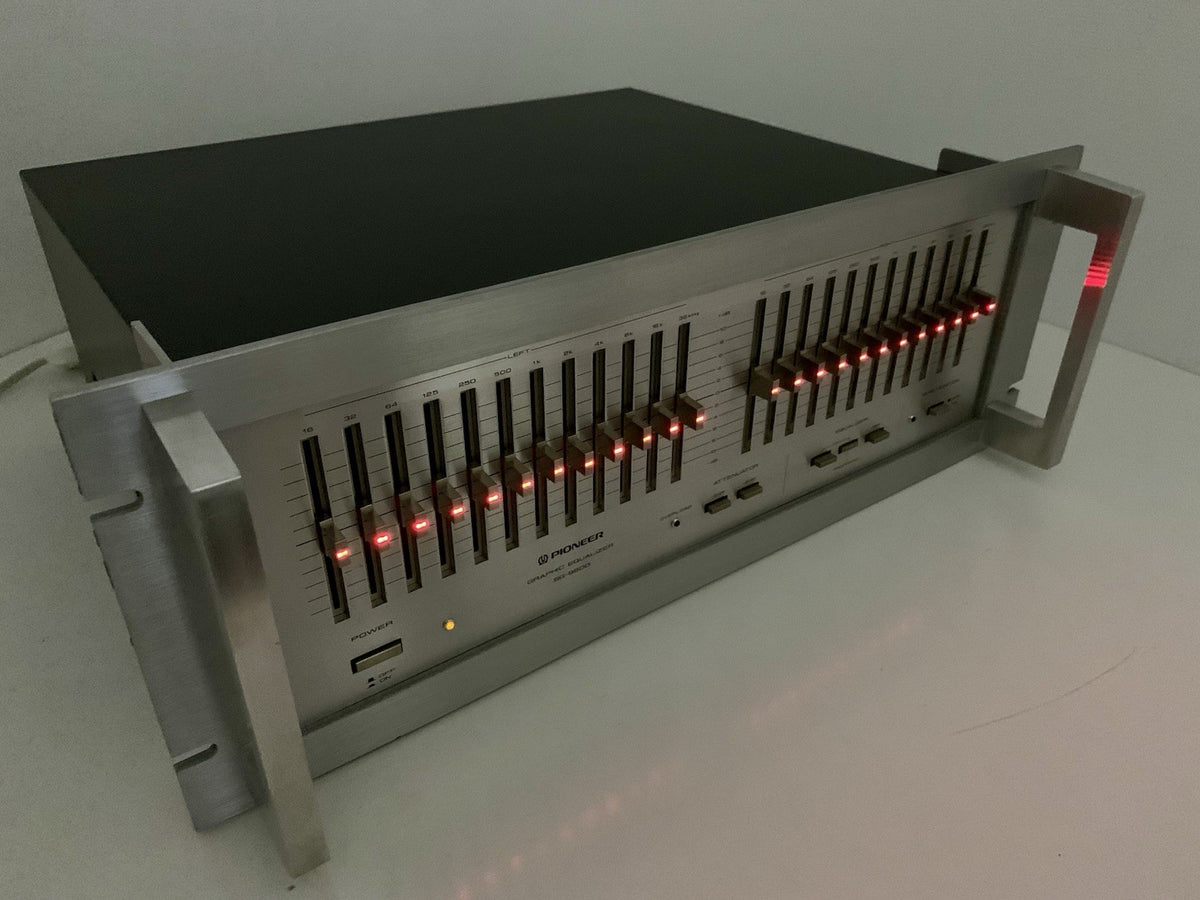 PIONEER SG 9800 Graphic Equalizer With Handles NEW RED LED Vintage WORK GoodLOOK