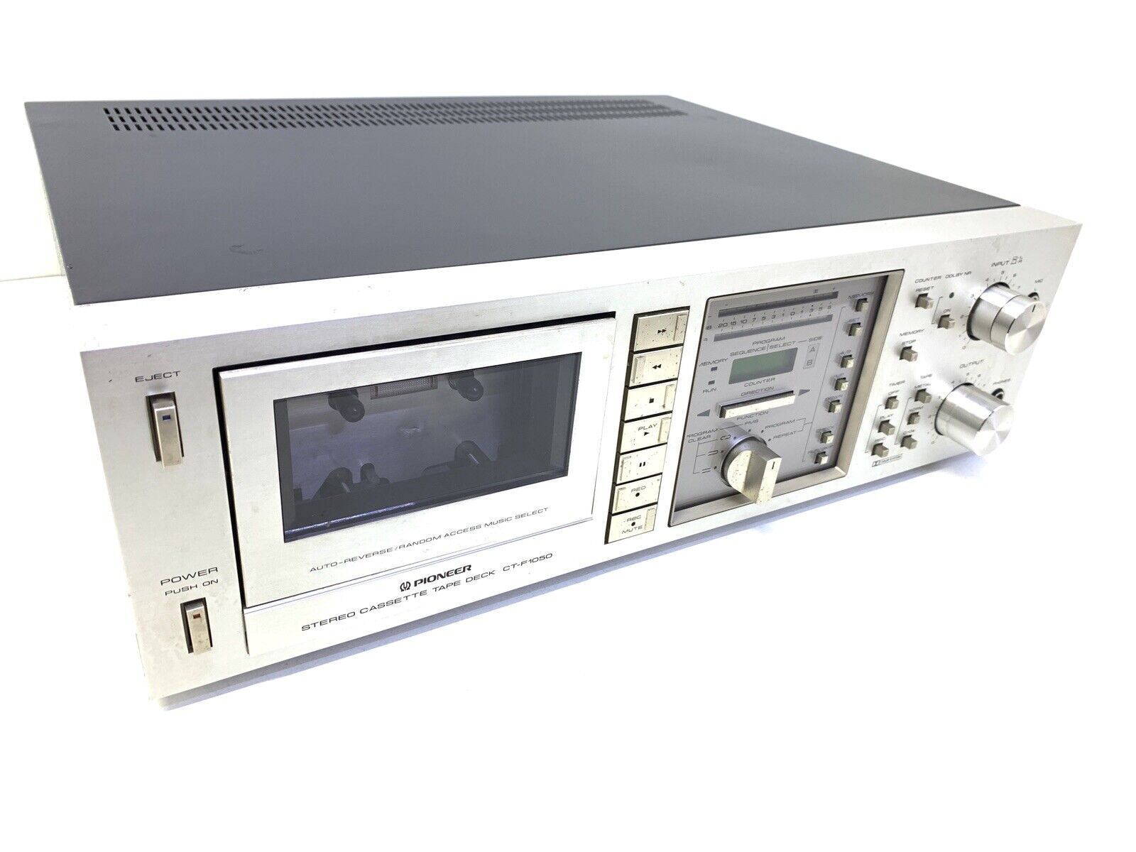 PIONEER CT-F1050 RARE 2 Motor AutoReverse Stereo Cassette Vintage 1980 Good Look