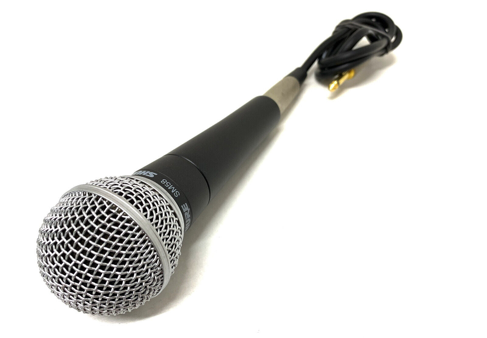 SHURE SM58 Cardioid Dynamic Microphone + XLR Cable Vintage Original From Japan