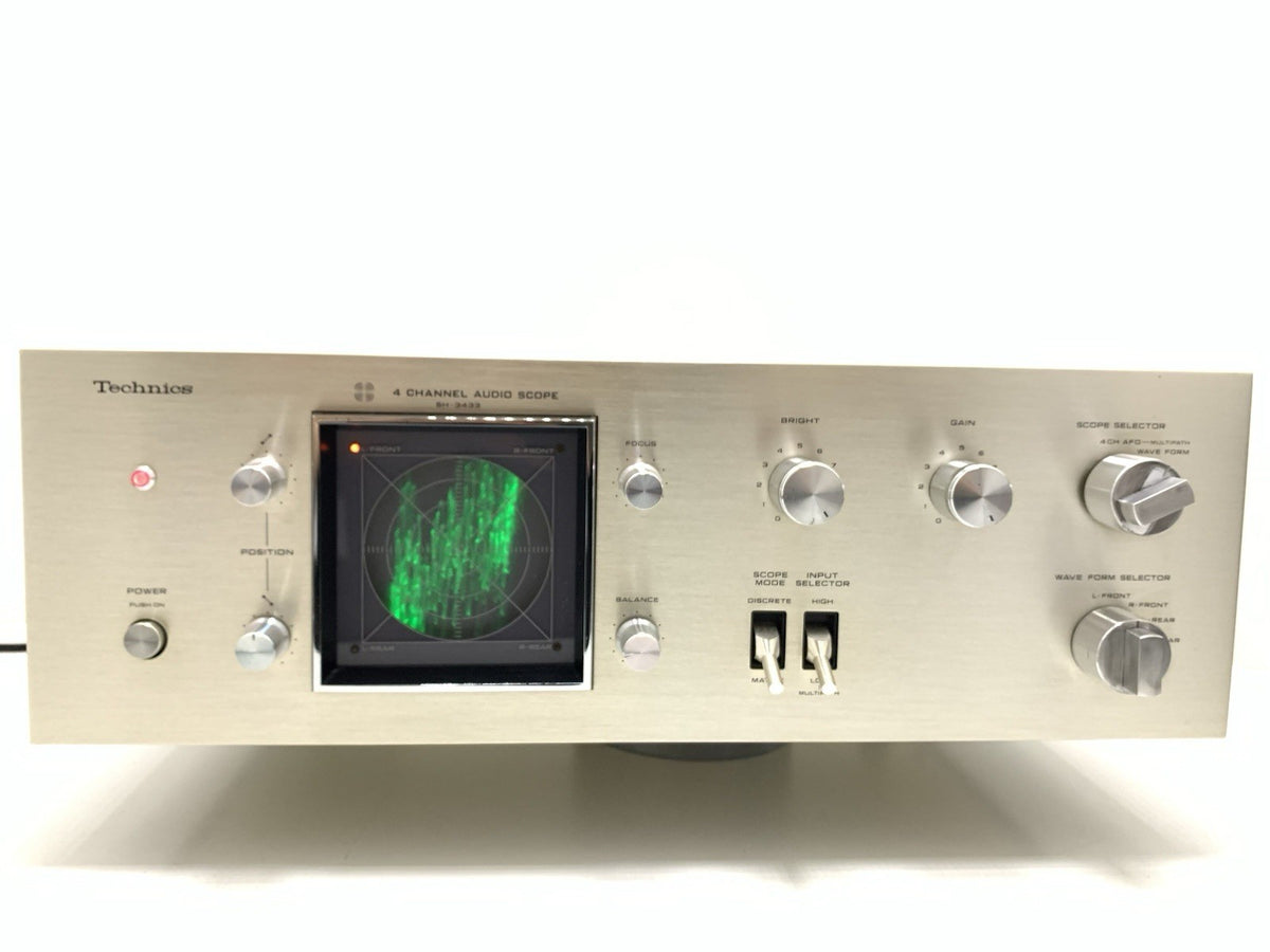 TECHNICS SH-3433 Audio Scope 4 Channel RARE Hi Fi Vintage 1973 WORK Good Look