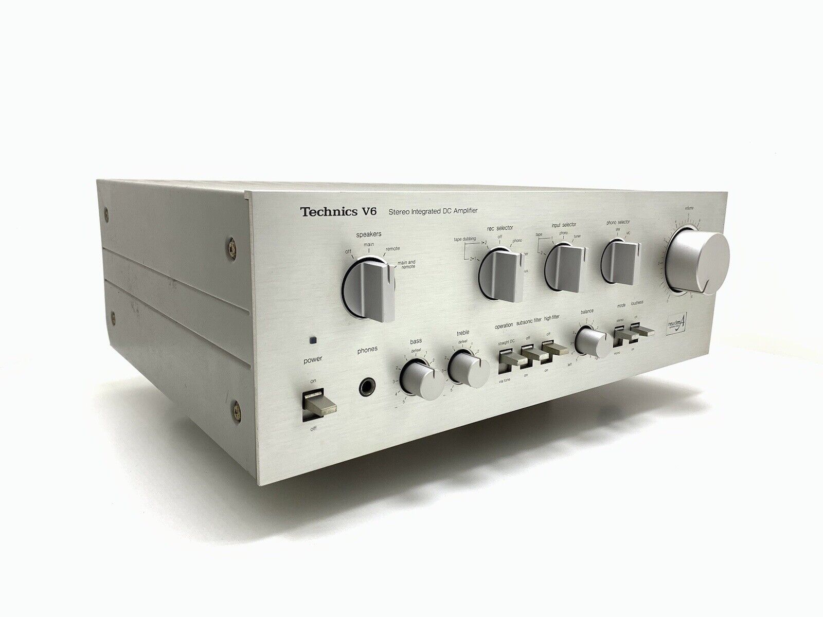 TECHNICS SU-V6 Stereo Integrated Amplifier 70+70WRMS Vintage 1980 Work GOOD LOOK