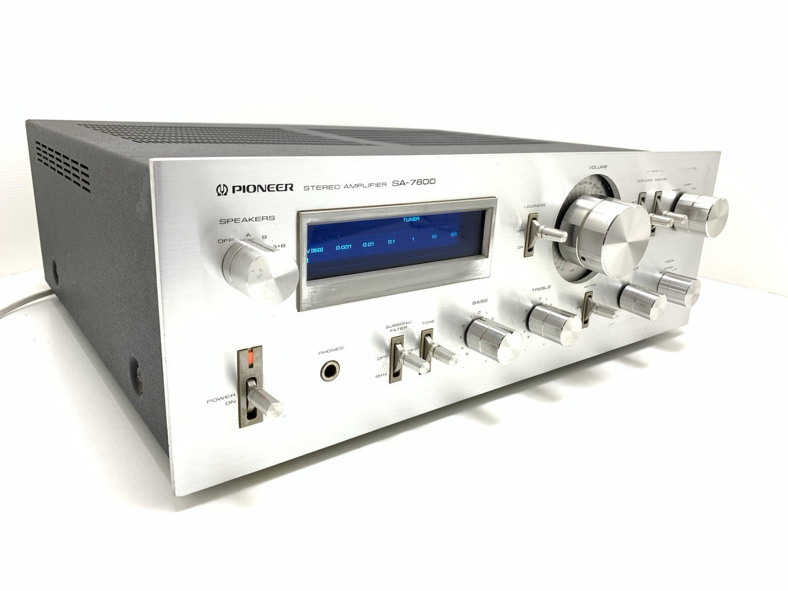PIONEER SA-7800 Stereo Amplifier 65+65W RMS Vintage 1979 Blue LINE Work GoodLook
