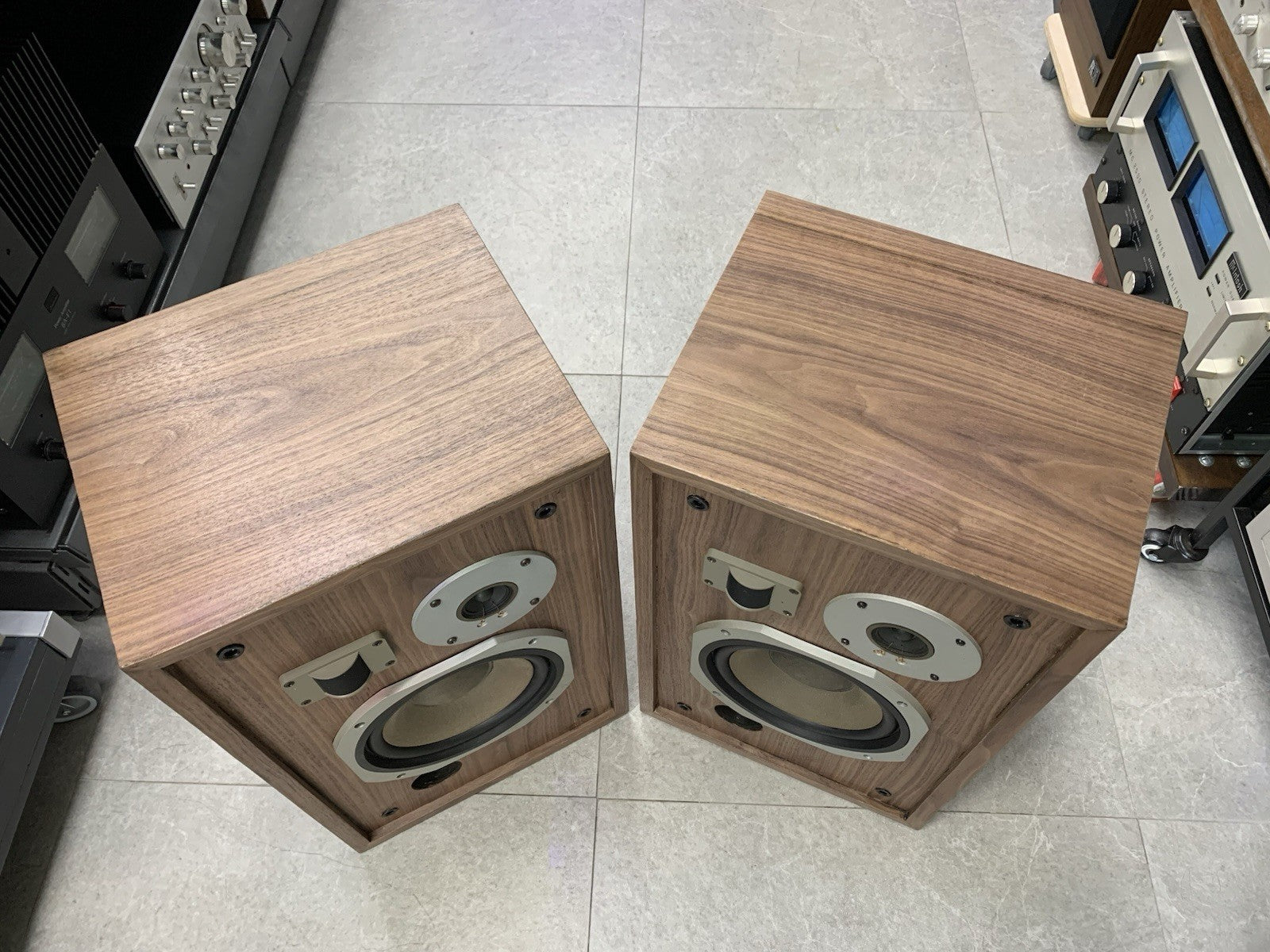 PIONEER HPM 30 SPEAKERS 60W RMS 3Way Vintage 1979 WORK New Wood Walnut GOOD LOOK
