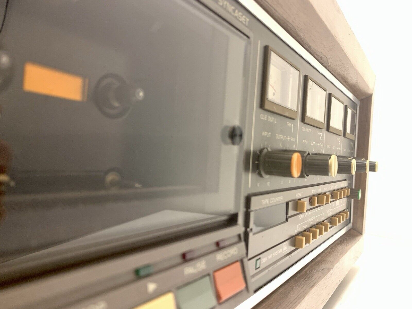 TASCAM 234 Multitrack 4 Channel Cassette Deck Vintage Wood Box WORK Good Look