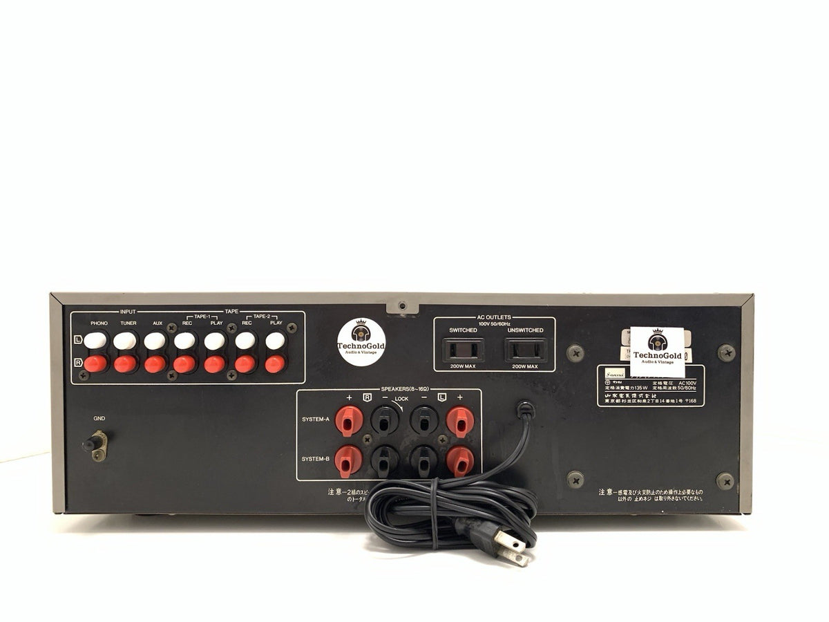 SANSUI AU D7 Integrate Stereo Amplifier 65+65 Watts RMS Vintage 1980 Good Look