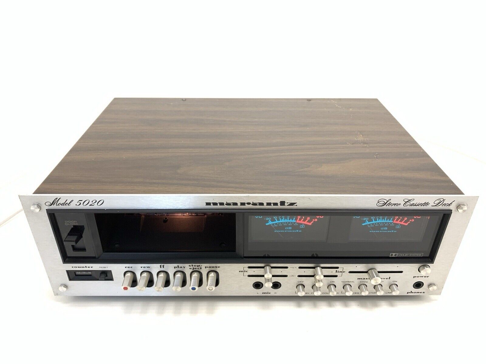 MARANTZ 5220 Wood Box Stereo Cassette Tape Deck 2 Head Vintage