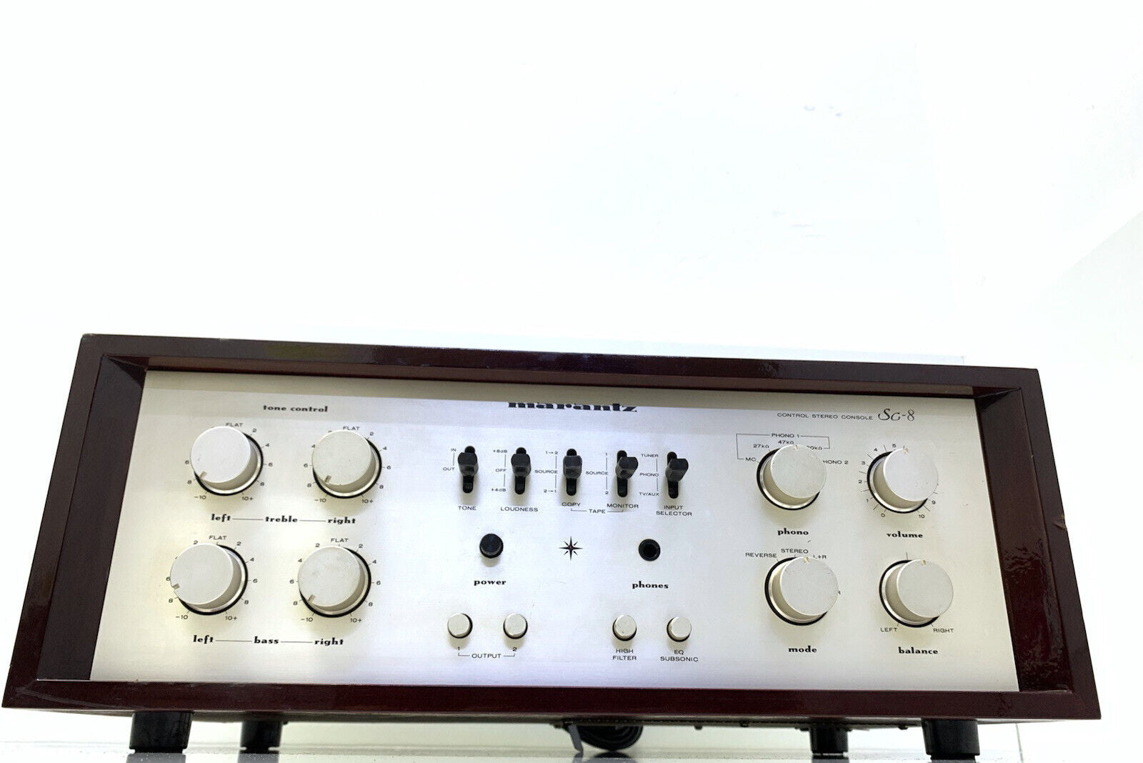MARANTZ SC-8 Stereo Pre Amplifier Vintage 1982 Hi Fi Working 220 Volts Good Look