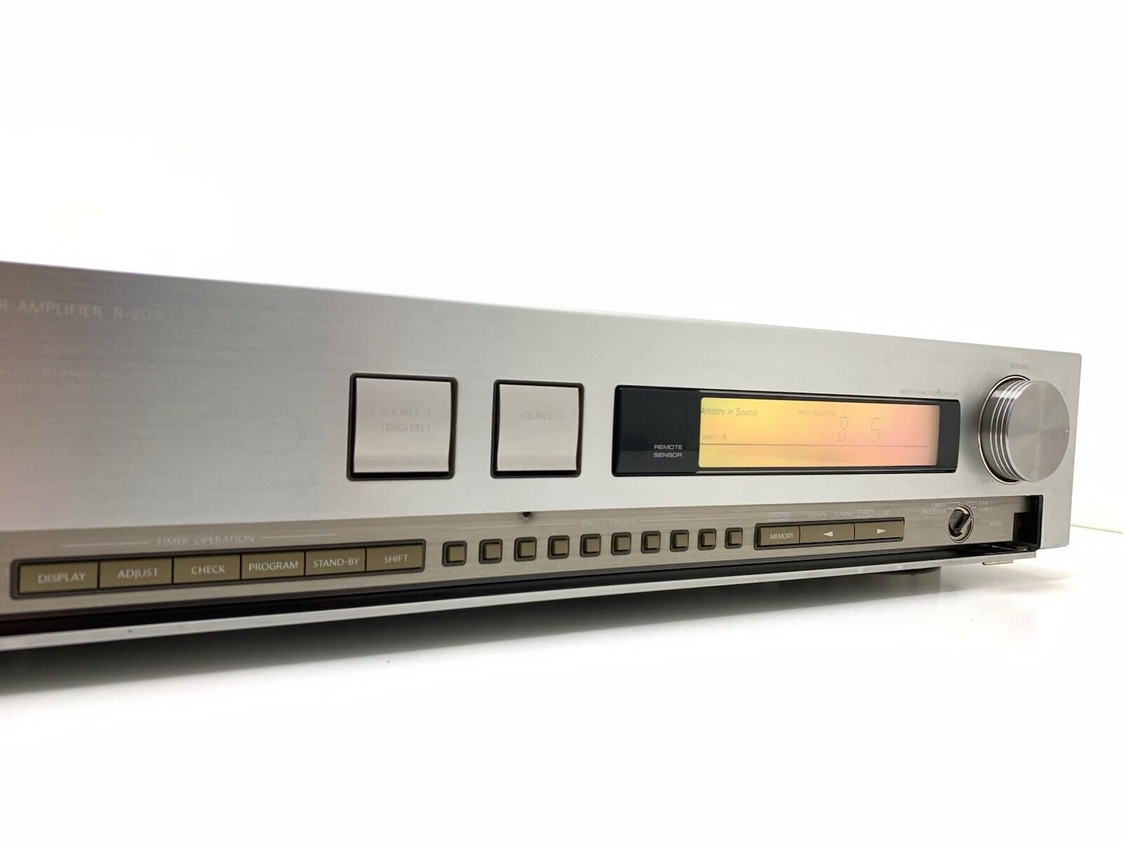 ONKYO R 200 Stereo Receiver 40+40 Watts RMS Vintage 1987 Hi Fi WORK Good Look