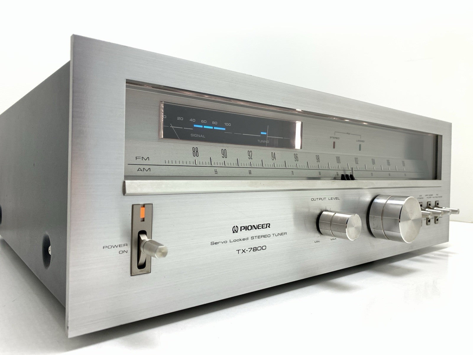 PIONEER TX 7800 AM/FM Stereo Analogue Tuner Vintage 1979 Blue Line WORK GoodLook