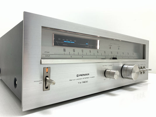 PIONEER TX 7800 AM/FM Stereo Analogue Tuner Vintage 1979 Blue Line WORK GoodLook
